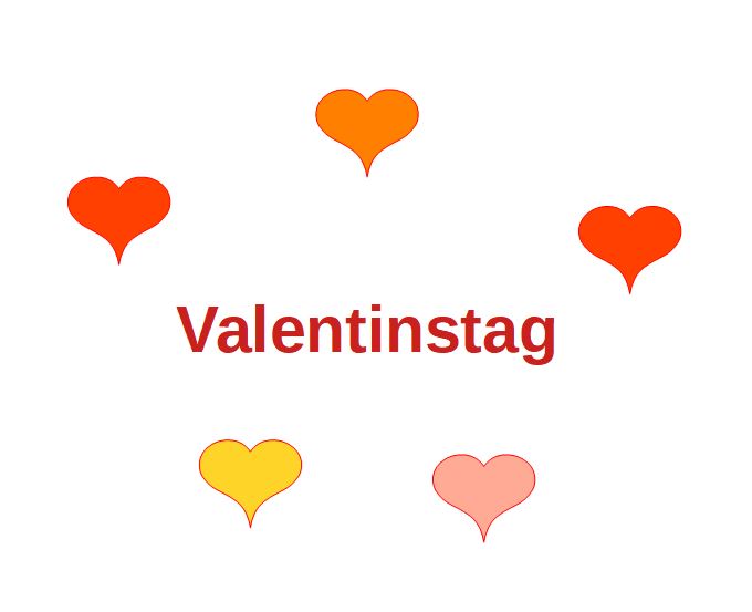 Grüße zum Valentinstag